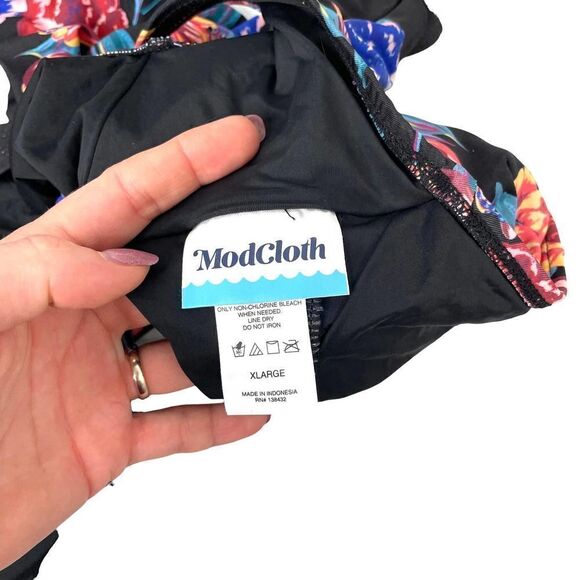 NEW Modcloth The Pamela floral One-Piece Swimsuit Sz XL - Picture 10 of 11